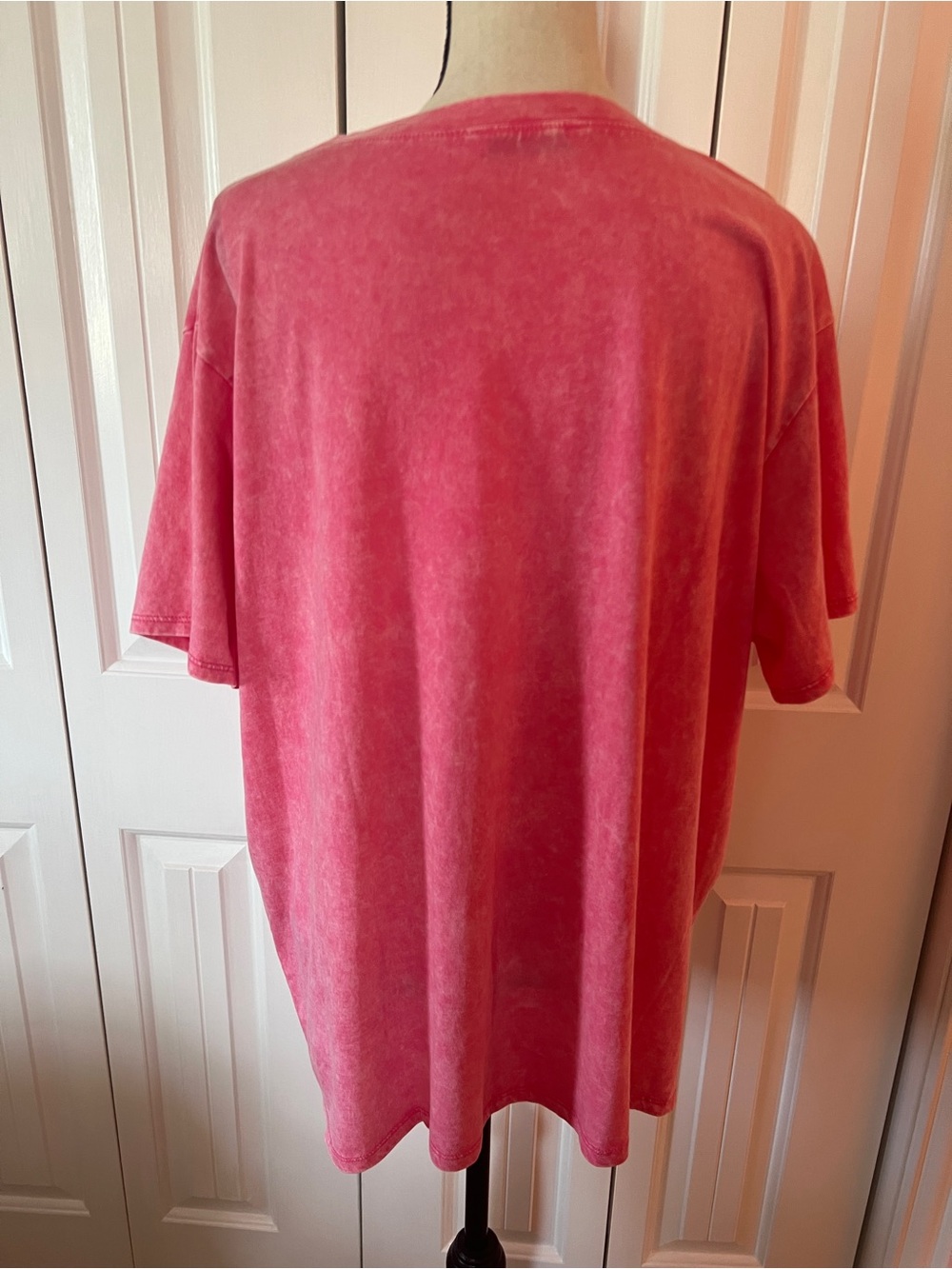 Zenana Outfitters Mineral Wash Short Sleeve Tee in Pink - Picture 4 of 9